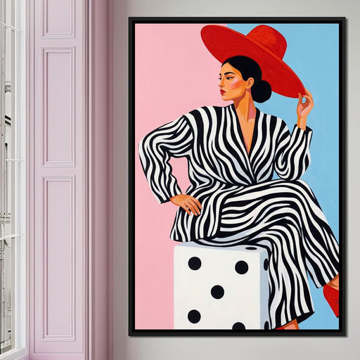 The Dice and the Diva - TooplesArt Canvas Print