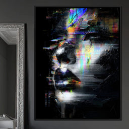 Prismatic Glitch Visage - NicheCanvas