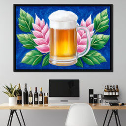 Floral Refreshment Beer Fusion - NicheCanvas
