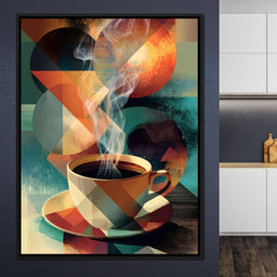 Geometric Morning Steam Ritual - NicheCanvas