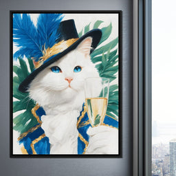 Regal Feline Elegance Unfurled - NicheCanvas