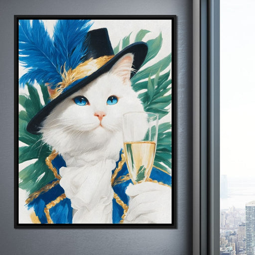 Regal Feline Elegance Unfurled Canvas Print