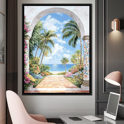 Tropical Archway Escape - NicheCanvas
