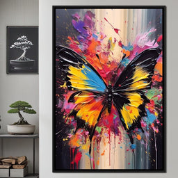 Technicolor Lepidoptera - NicheCanvas