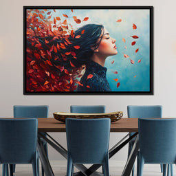 Autumn Breeze Embrace - NicheCanvas