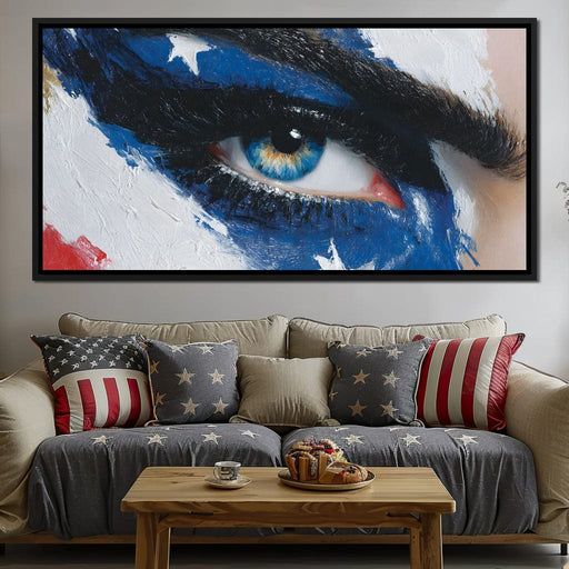 Patriotic Vision Starry Eye Canvas Print