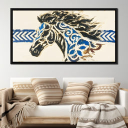 Galloping Essence of Blue - Alicia Smith - NicheCanvas