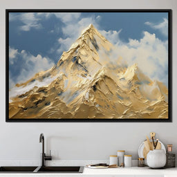 Golden Summit Rising Light - NicheCanvas