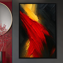 Fiery Fusion of Passion - NicheCanvas