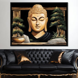 Golden Tranquility Oasis - NicheCanvas