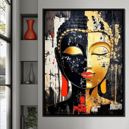 Golden Reflections Buddha Splendor - NicheCanvas