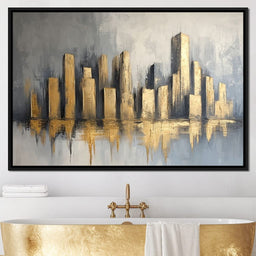 Golden Skyline - NicheCanvas