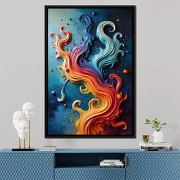 Flowing Rainbow Abstract - Cole Williams - NicheCanvas