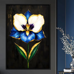 Golden Petals Midnight Serenade - NicheCanvas