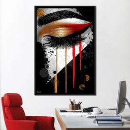 Golden Gaze Elegance - NicheCanvas