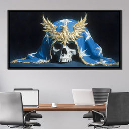 Gilded Phoenix Star Skull - NicheCanvas