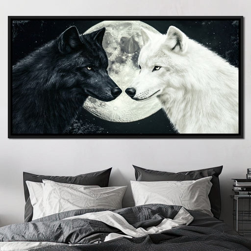 Lunar Wolves Canvas Print