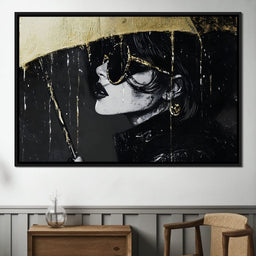 Golden Umbrella Women Enigma - NicheCanvas
