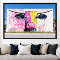 Street Art - Cute Horns - NicheCanvas