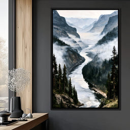 Where Silent Waters Meet The Peak - NicheCanvas