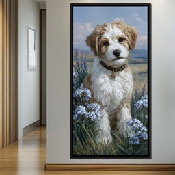 Puppy Meadow Dreams - NicheCanvas
