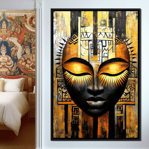 Radiant Golden Guardian Canvas Print