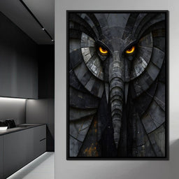 Obsidian Elephant Guardian - NicheCanvas