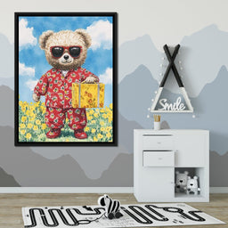 Sunlit Adventure with Teddy - NicheCanvas