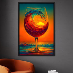 Sunlit Wave Enchantment - NicheCanvas