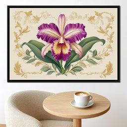 Regal Orchid Botanical Grace - NicheCanvas