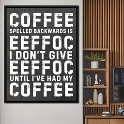 Morning Fuel Bold Typo Humor - NicheCanvas