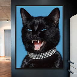 Fierce Midnight Feline Glamour - NicheCanvas