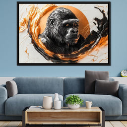 Majestic Primate Reflection - NicheCanvas