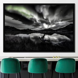 Eternal Wilderness Light Green Glow - NicheCanvas