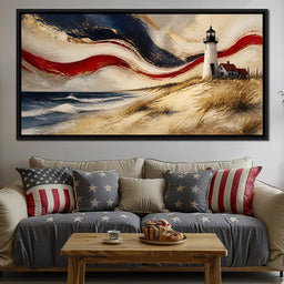 Coastal Beacon Of Freedom - NicheCanvas