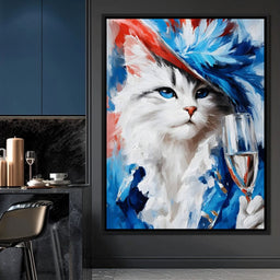 Majestic Feline Celebration - NicheCanvas