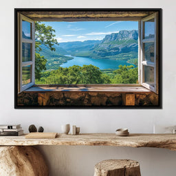 Window to Serene Vistas - NicheCanvas