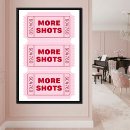 Triple Pink Ticket Cheers - NicheCanvas