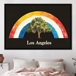 Los Angeles Rainbow Grove of Dreams - NicheCanvas