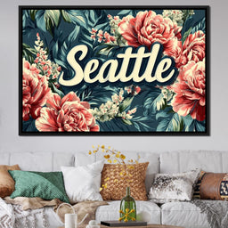 Seattle Floral Symphony - NicheCanvas