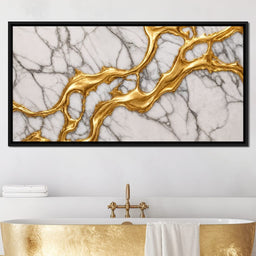 Marble River of Gold - TooplesArt - NicheCanvas