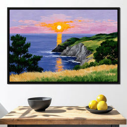 Golden Horizon Seaside Dreams - NicheCanvas