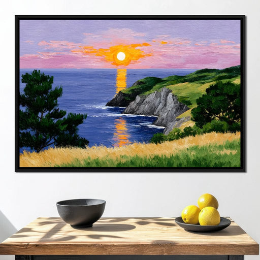 Golden Horizon Seaside Dreams Canvas Print