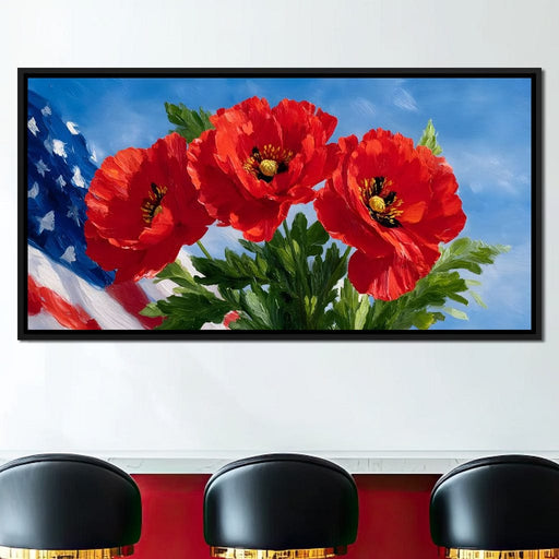 American Poppies in Bloom Canvas Print
