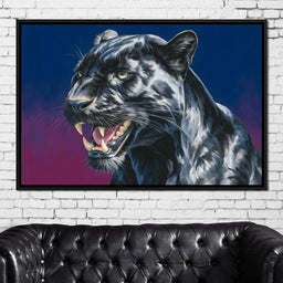 Midnight Panther Fury Surge - NicheCanvas