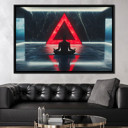 Silent Reflection Triangle - NicheCanvas
