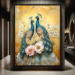Peacock Serenade - TooplesArt - NicheCanvas