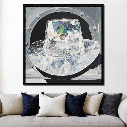 Crystal Cowboy Hat Canvas Print