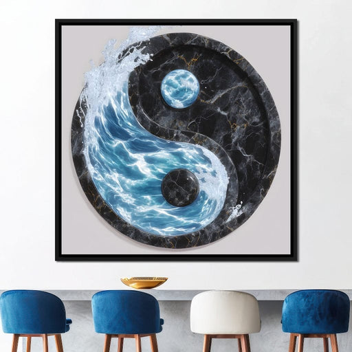 Harmony of Water and Stone Canvas Print