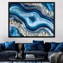 Frozen Currents Of Liquid Metal - NicheCanvas